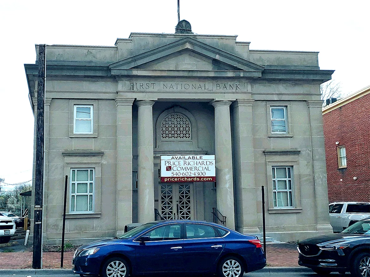 Two-story commercial building on East Main Street in Abingdon, Virginia